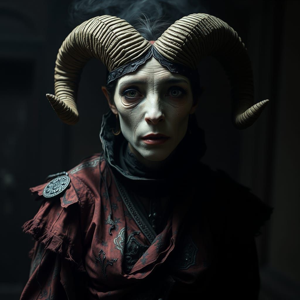 Corrupted Dwarf in a Nightmarish Biomechanical Setting