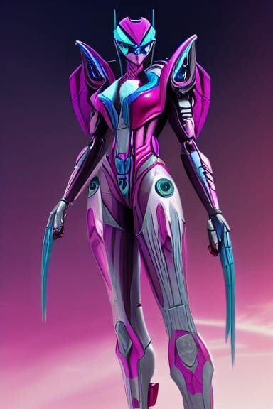 Arcee and Windblade: Transformers in Detailed Matte Painting