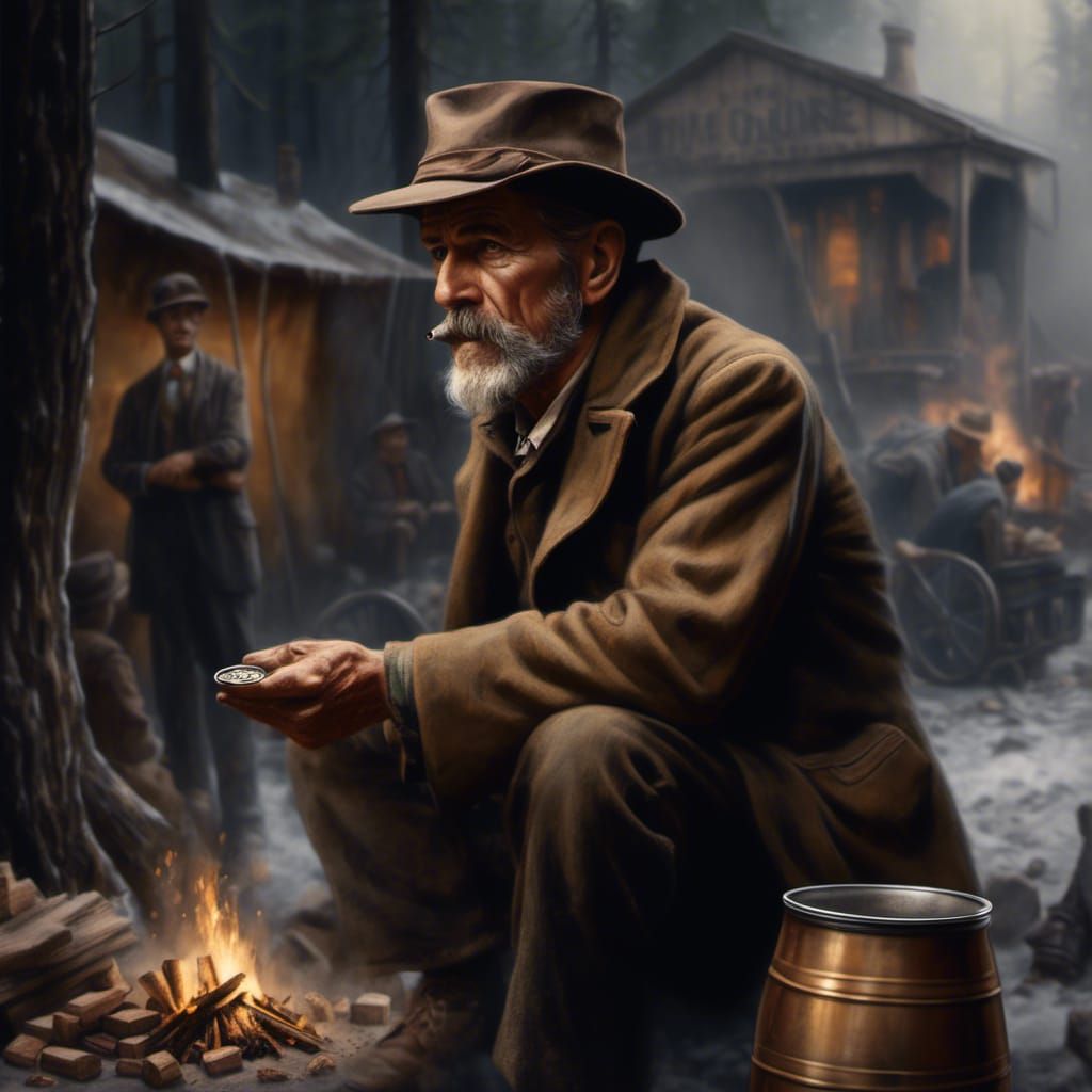 1930s Hobo Camp: Detailed Matte Painting