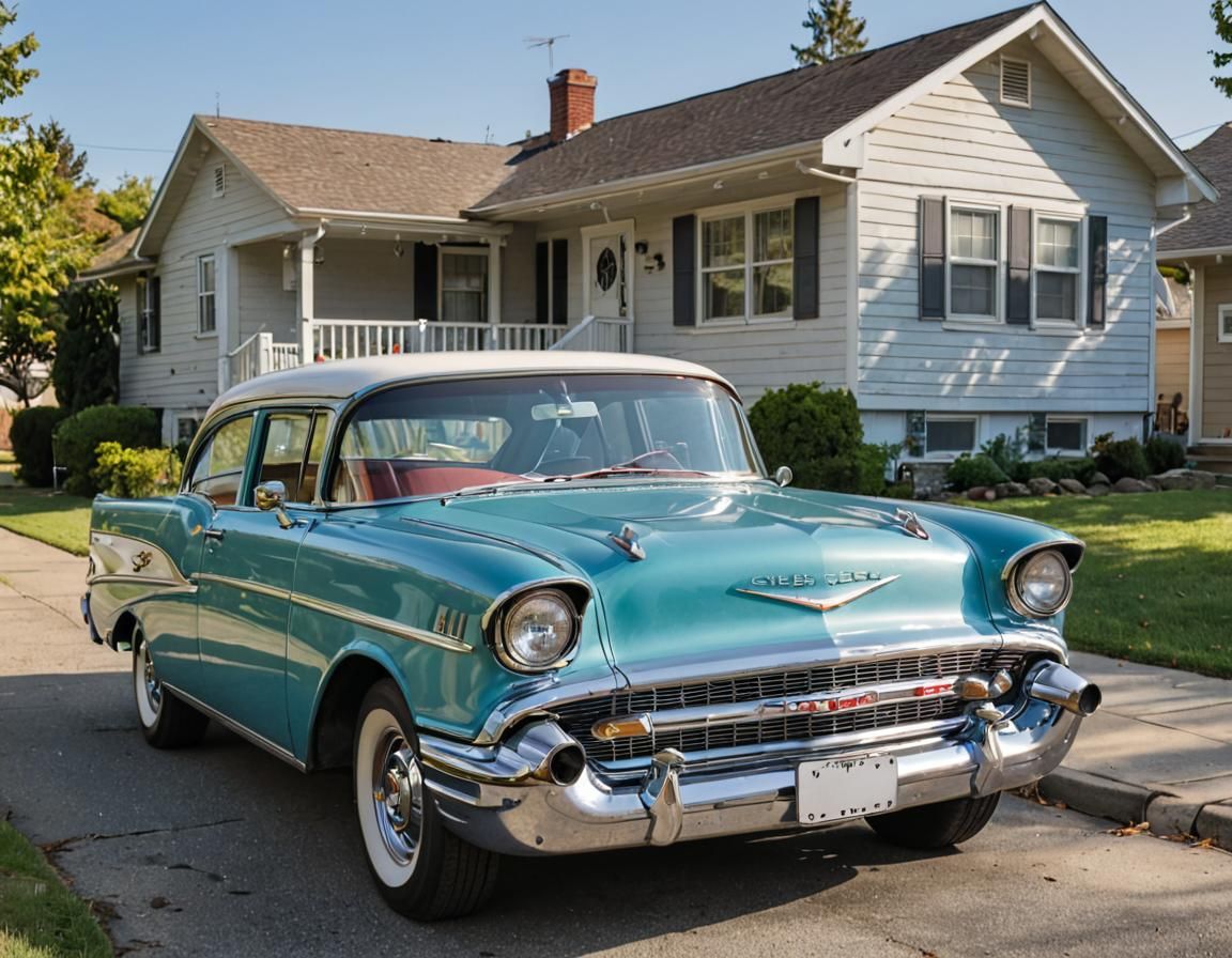 1957 Chevy on a Sunny Afternoon