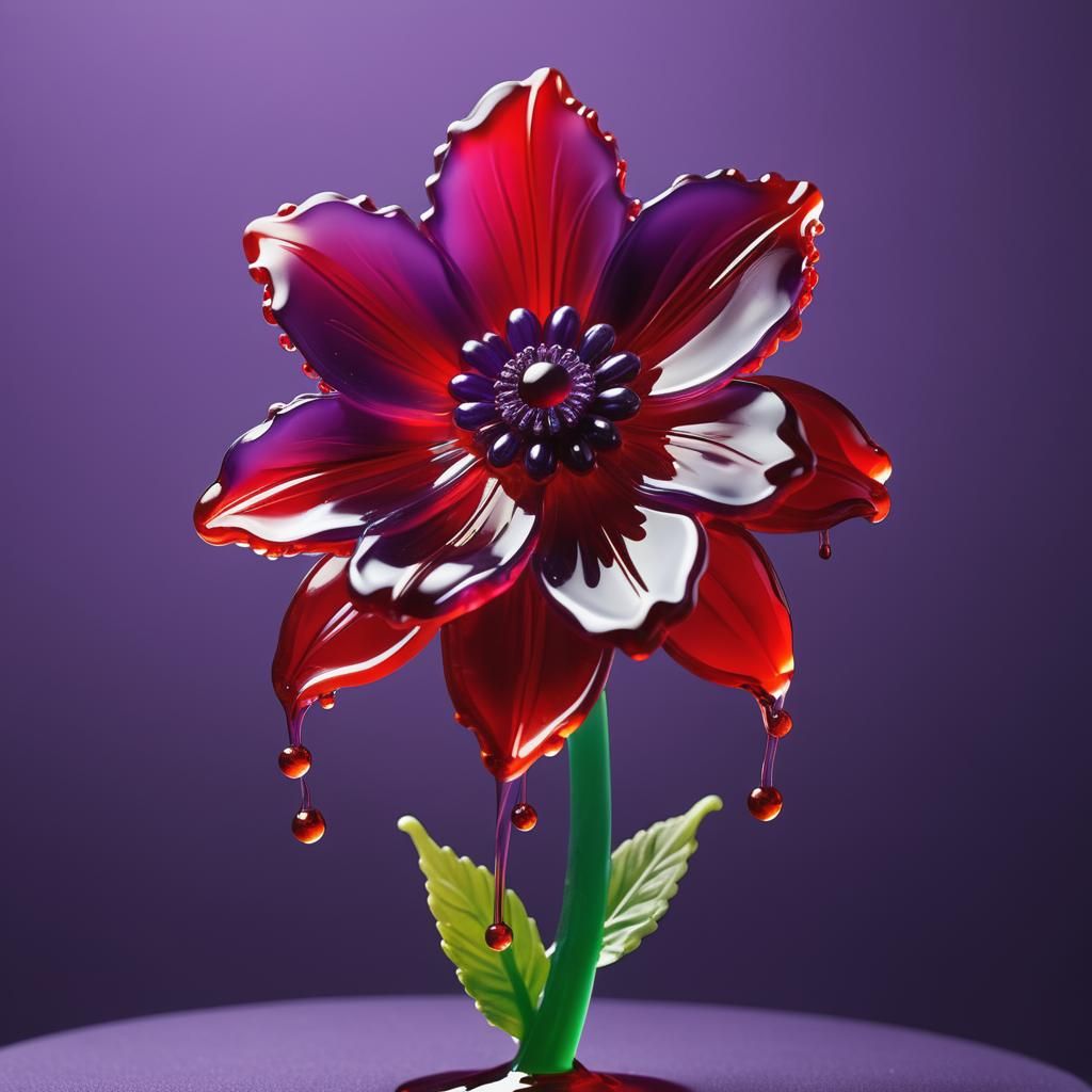 Flower Jelly Sculpture