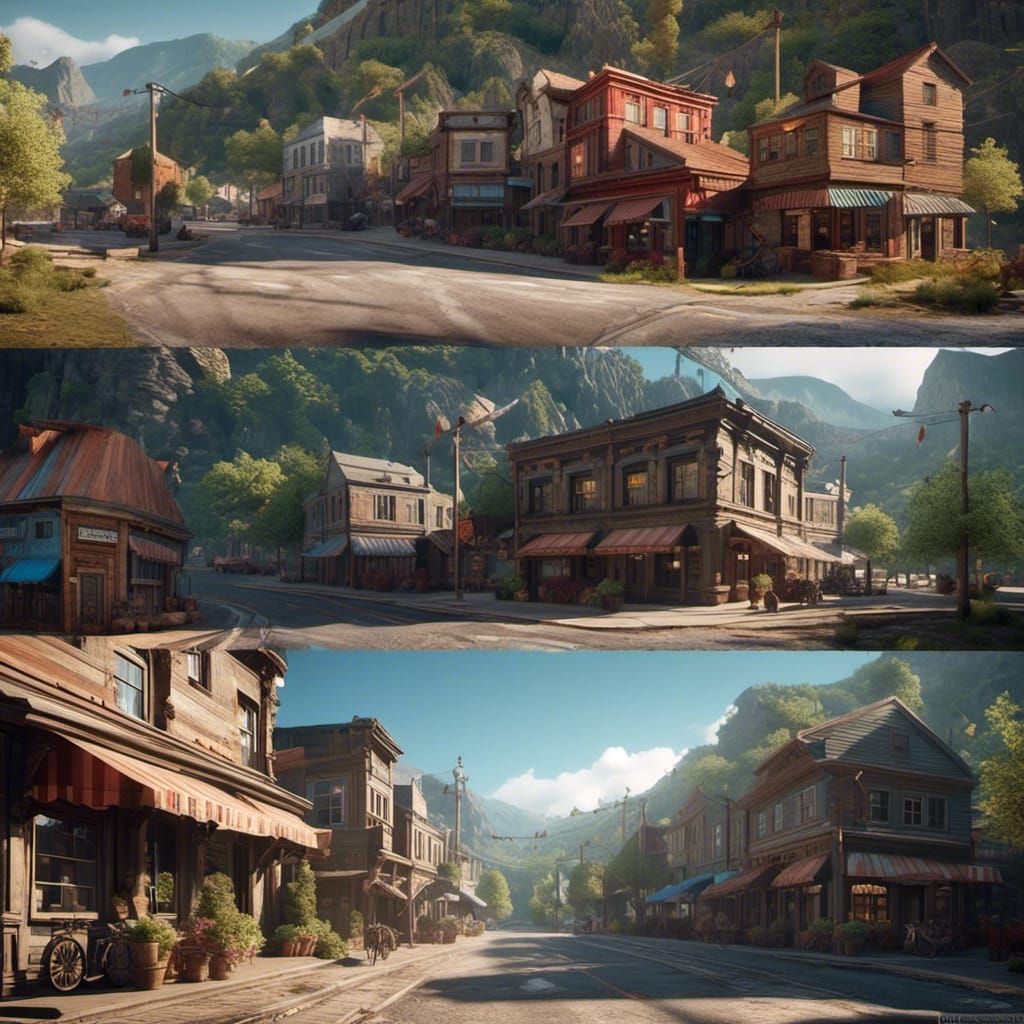 Small Town in West Virginia, 3D Game Cinematic