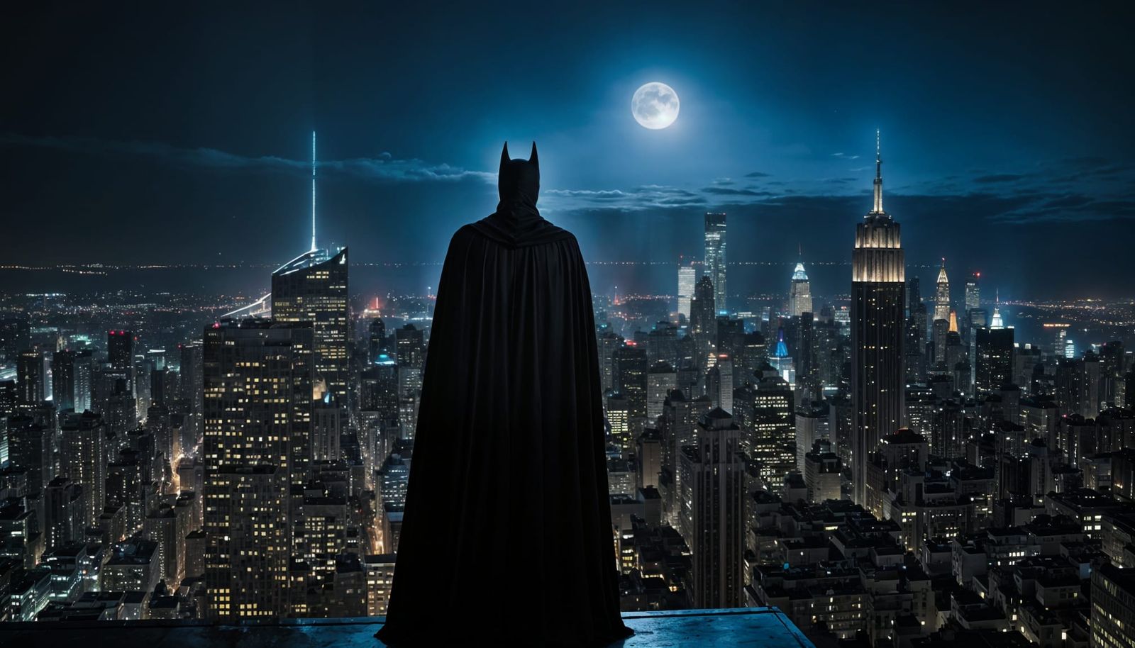Batman in Gotham: Cinematic Film Still
