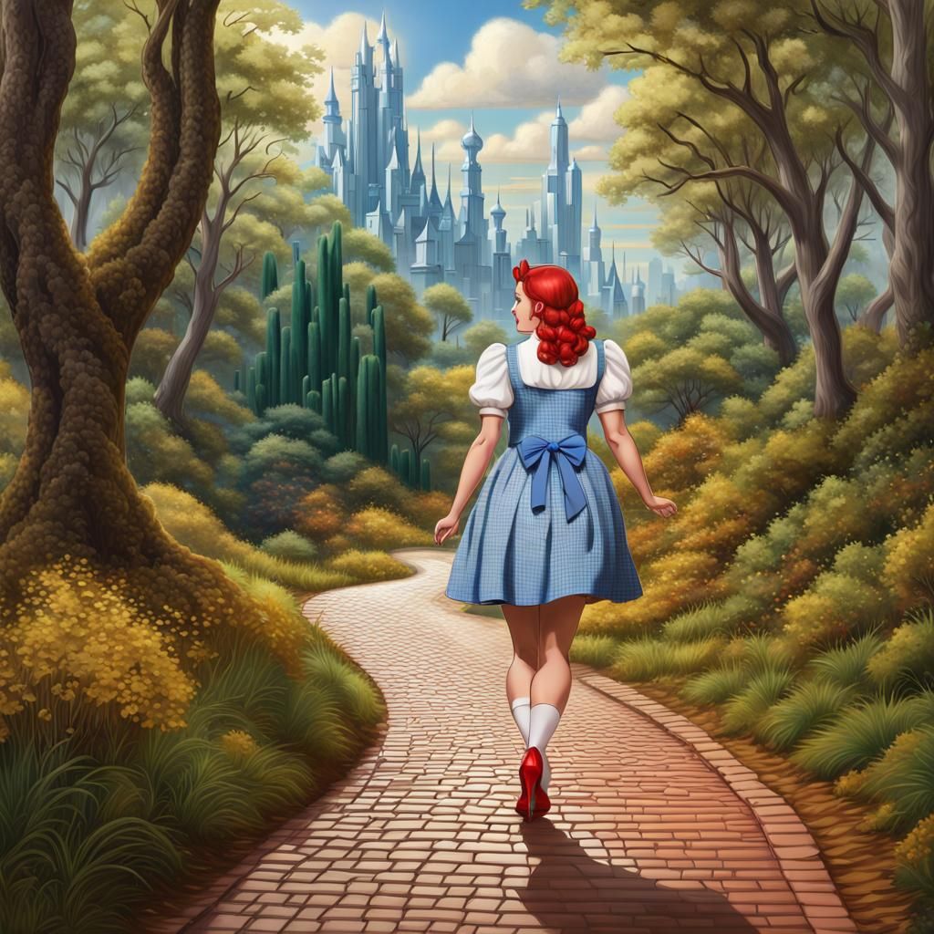 Dorothy on her way to the Emerald City