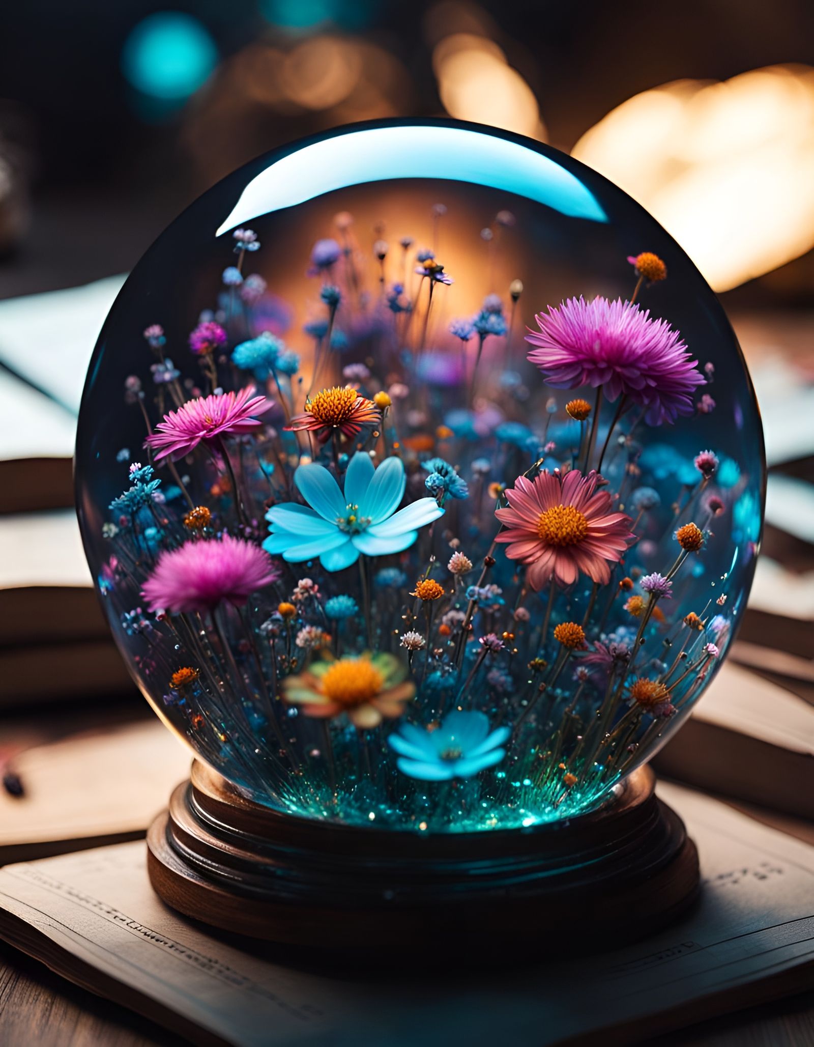 Bioluminescent Flowers Explode Inside Glowing Codex