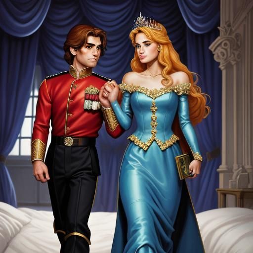 Princess Leads Page Boy: Comic Book Art