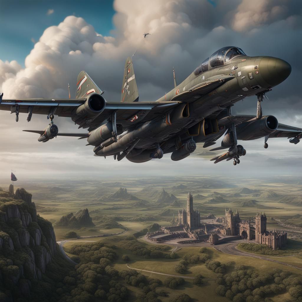 RAF Coningsby Live in Detailed Matte Painting