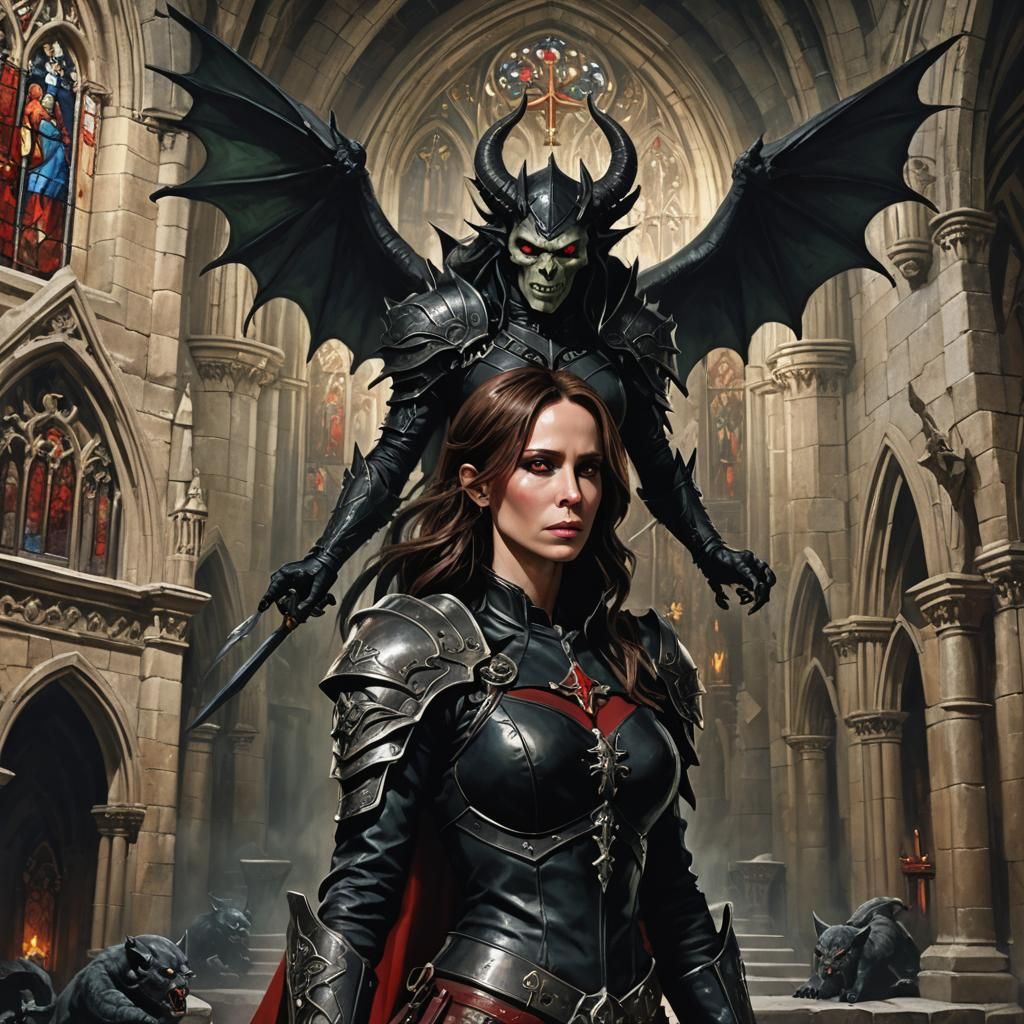 Gothic Demoness in Saint Nicholas Church Concept Art