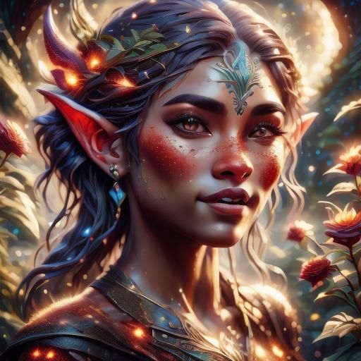 Incredible Fantasy Elf Portrait in 8K Resolution