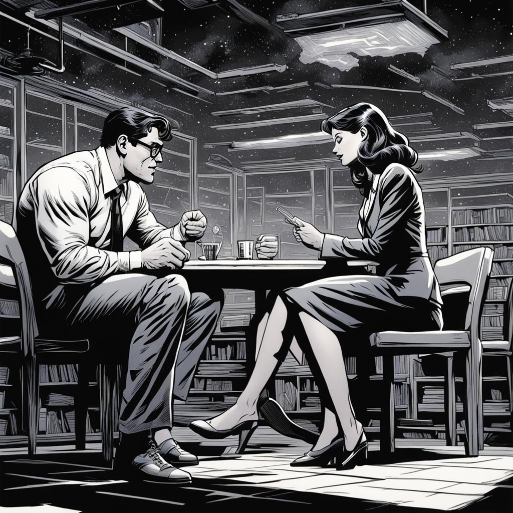 Clark Kent Proposes to Lois Lane Comic Art
