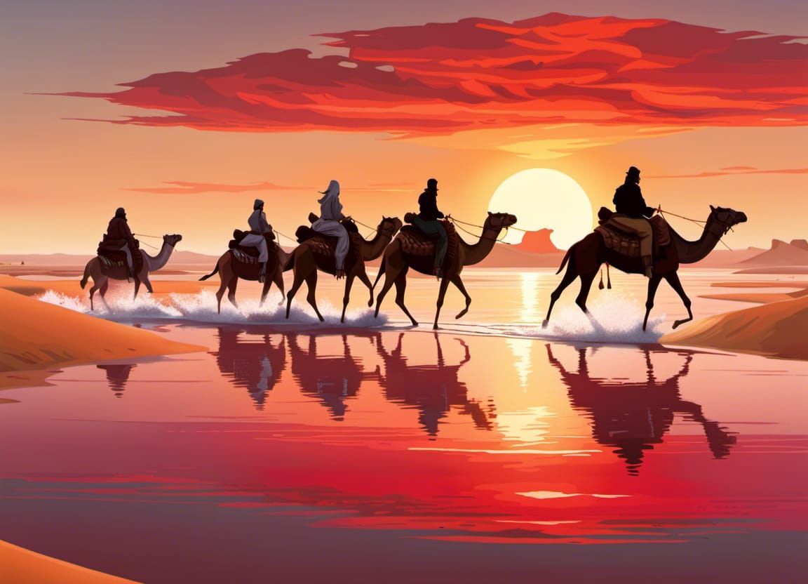 Dakhla, where desert meets ocean nomads race camels through the shallow water