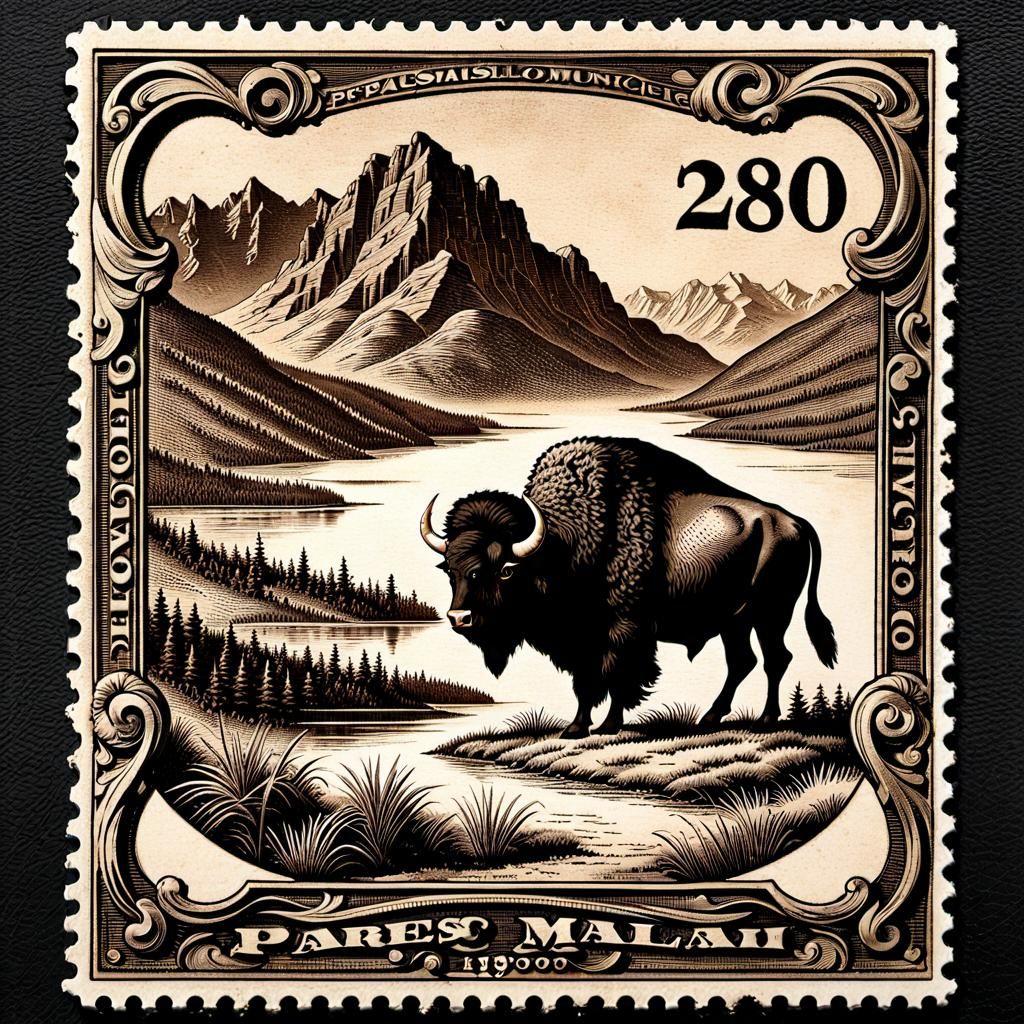 Vintage First Class Mail with Ornate Postal Stamps