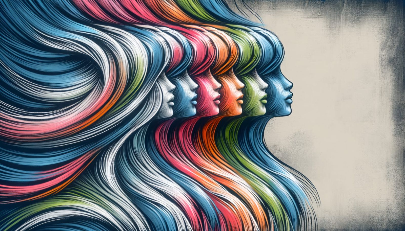 Recursive Chalk Art: Mesmerizing Hair Pattern