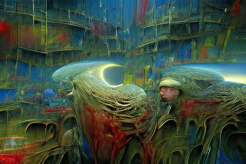 Horrific Soul Collector in Dark Noir Style