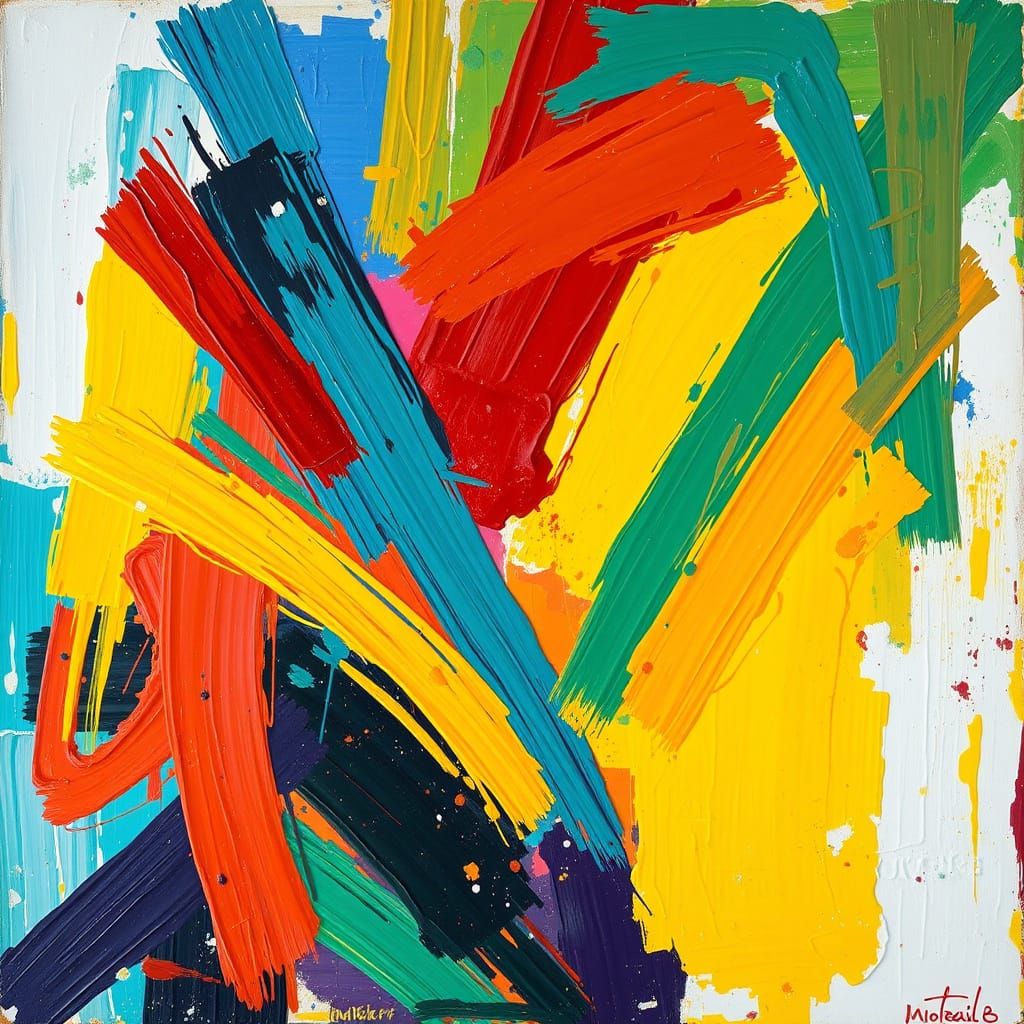 Expressive Oil Painting with Dynamic Brushstrokes