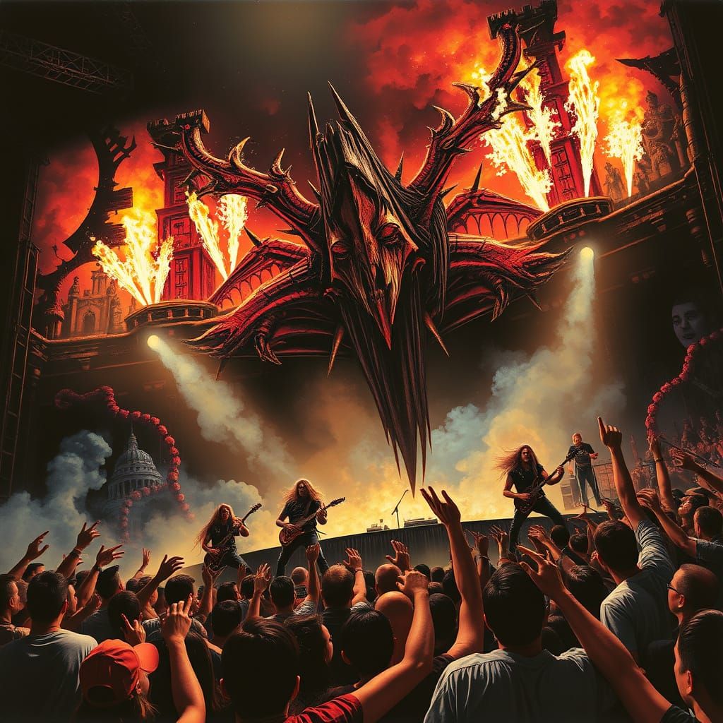 Heavy Metal Band Unleashes Fury on Stage