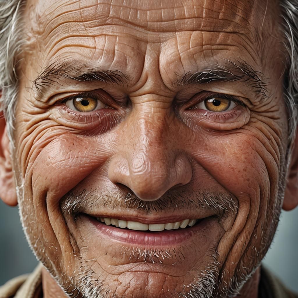 Friendly Man Portrait with Warm Golden Lighting