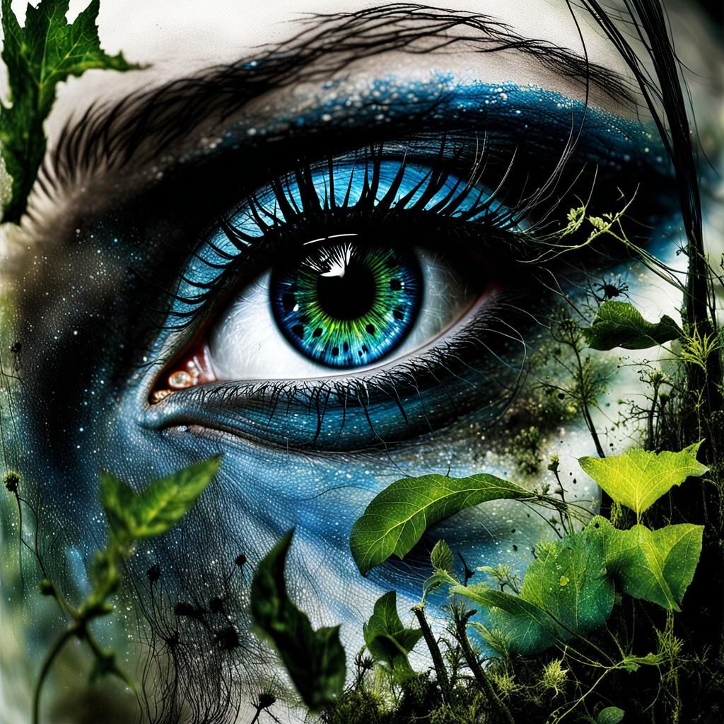 Demonic Cyborg Bear in Volcanic Jungle