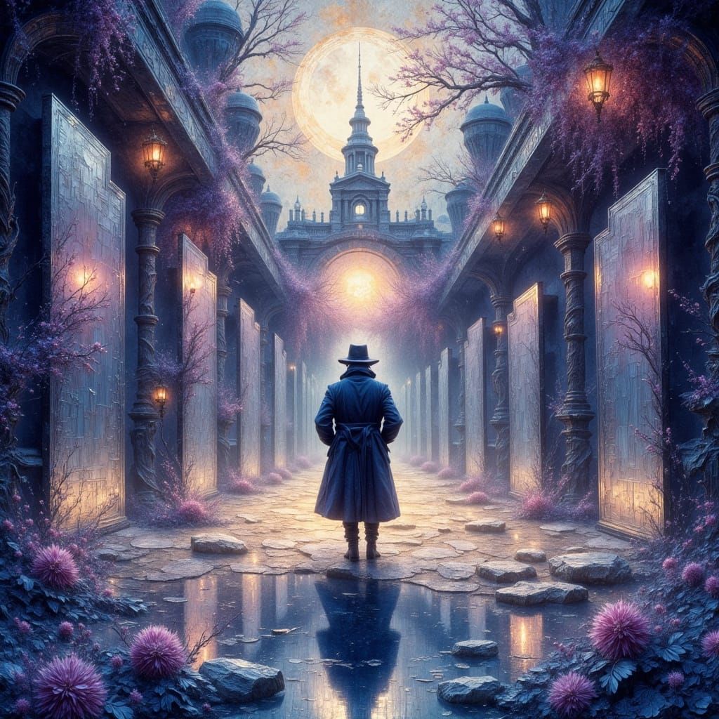 A detective is stumped - as he stands in the "Wilderness of Mirrors."  He has his work cut out for him.