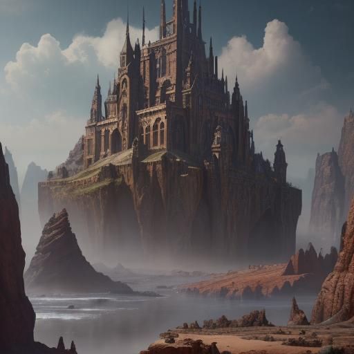 Fantastical Matte Painting with Intricate Details