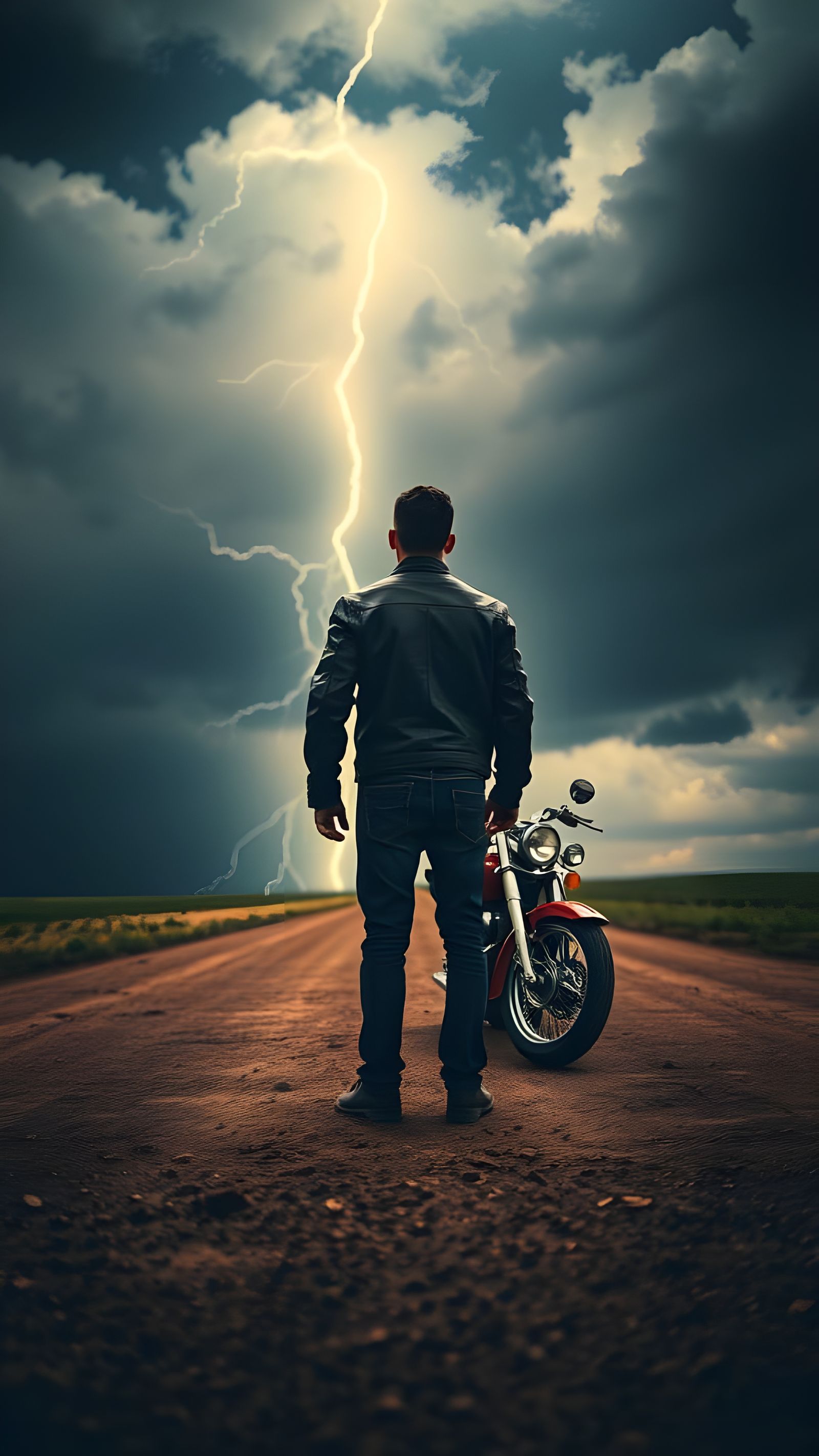 Rugged Storm Chaser on Deserted Highway