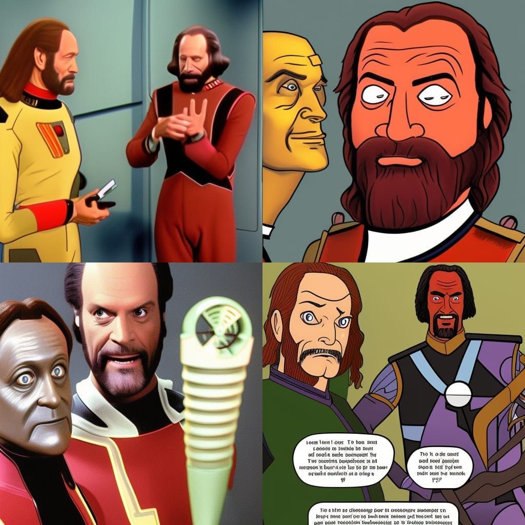 a comedic story about Data and Worf