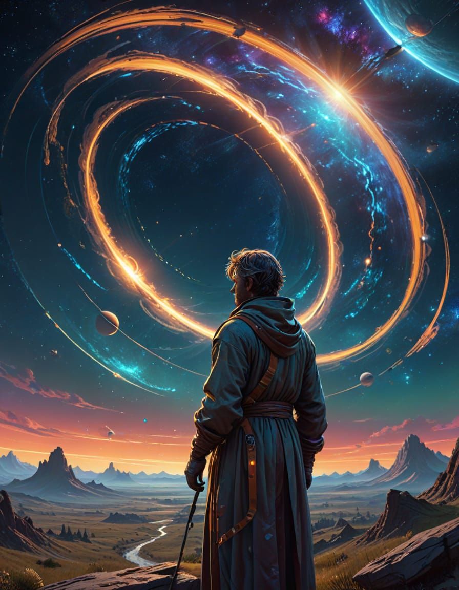 Celestial Calligrapher Inscribes Saturn's Rings