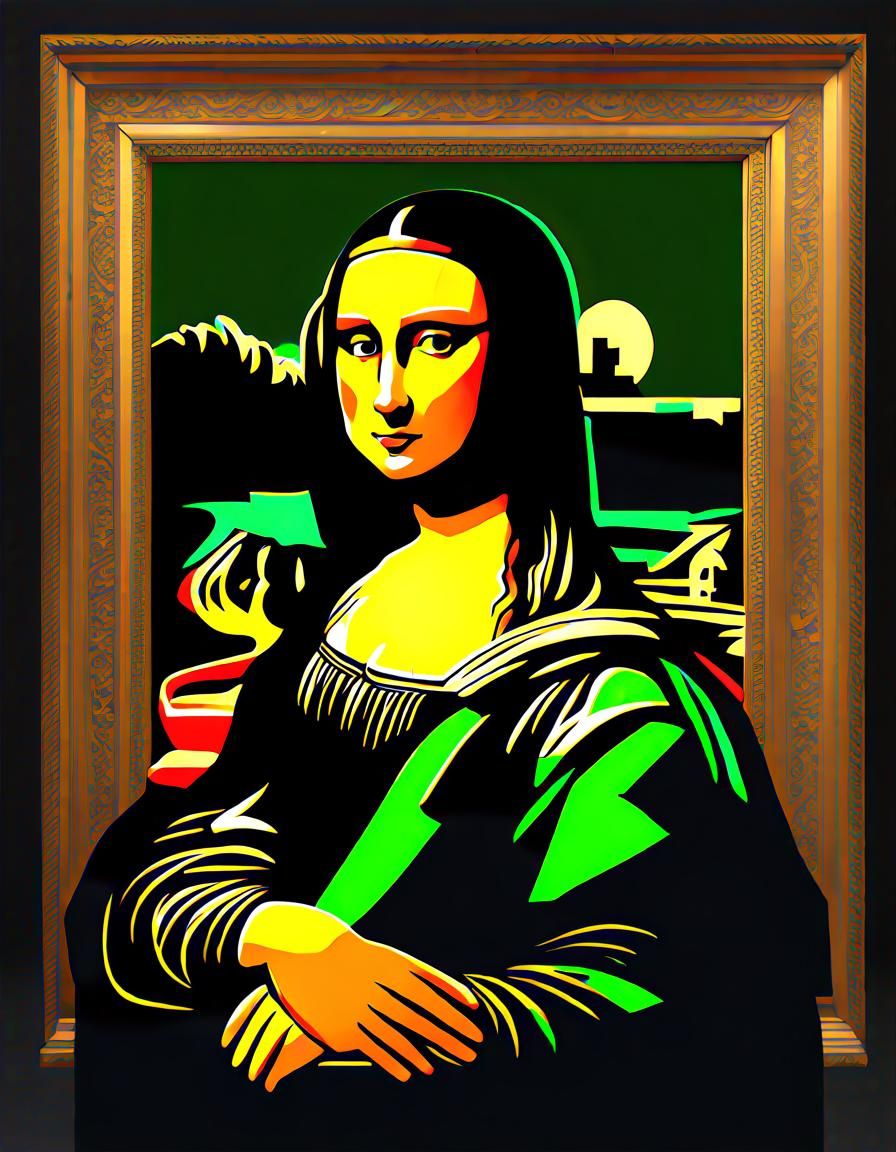 Mona Lisa as Anime Kid, Detailed 3D Art