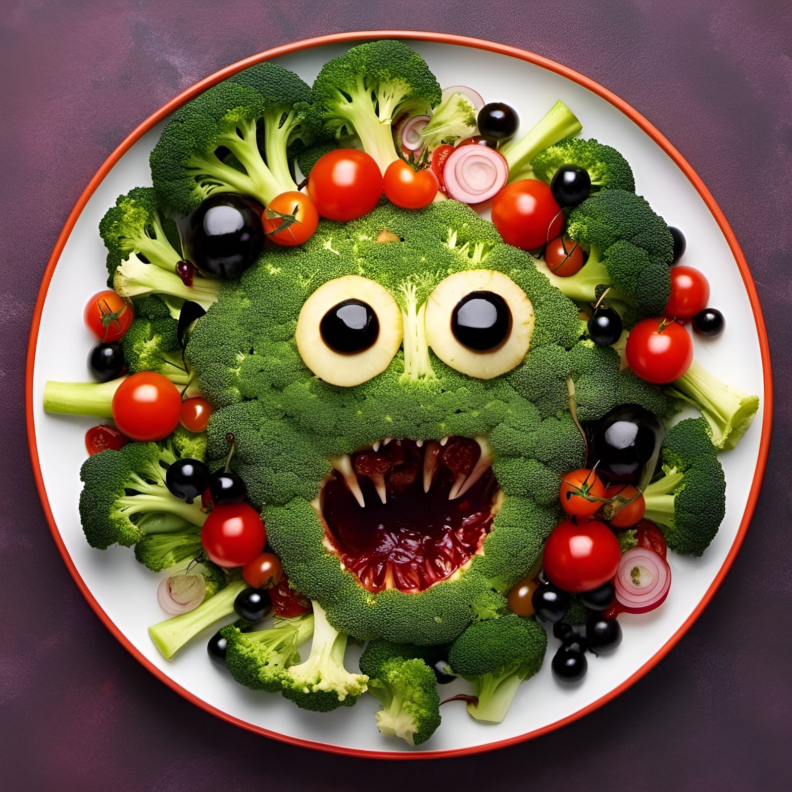 Disturbing Halloween Salad with Human Body Parts