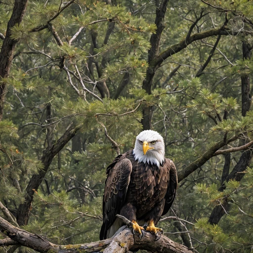 Majestic Eagle Soaring High