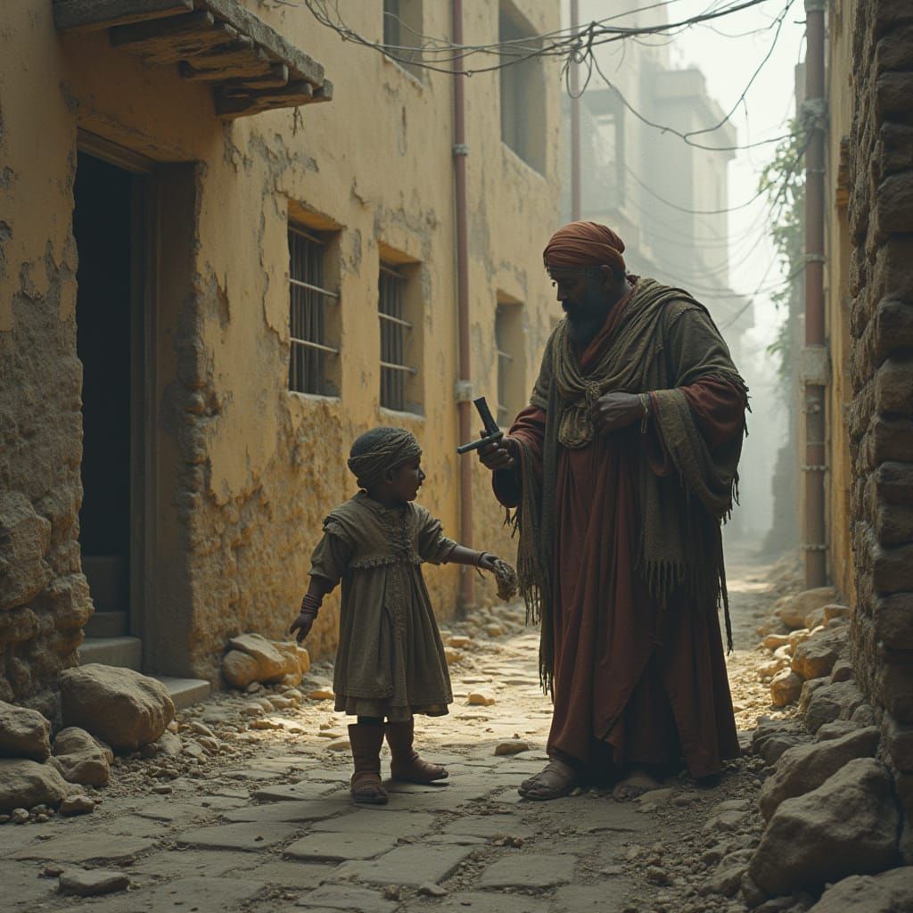 Horus Rock God Shreds on Electric Guitar