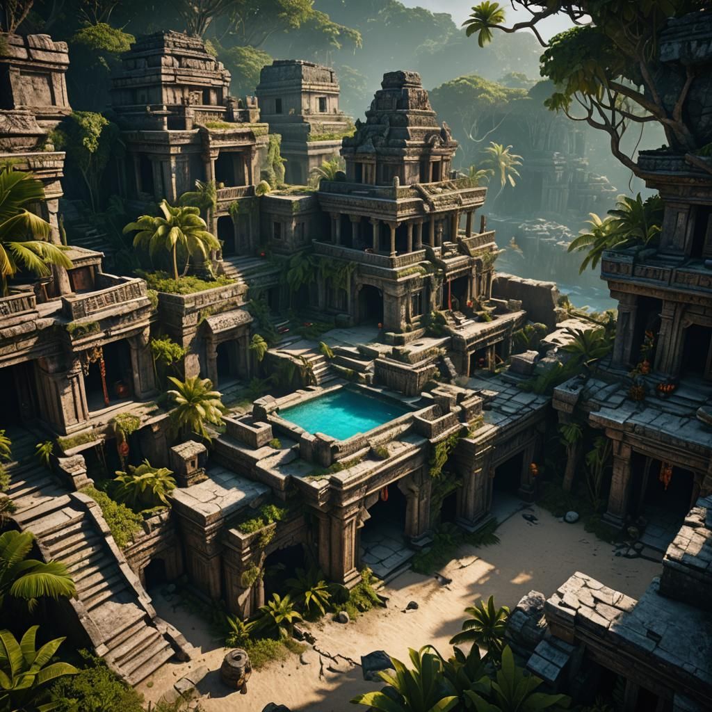 Fantastical Scene in Tulum, Mexico