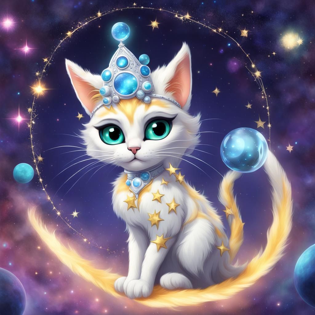 Celestial Cat Avatar Nova Whiskerblast Celebrates New Year's