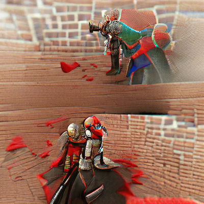 Abstract Composition Generated by AI Image Software