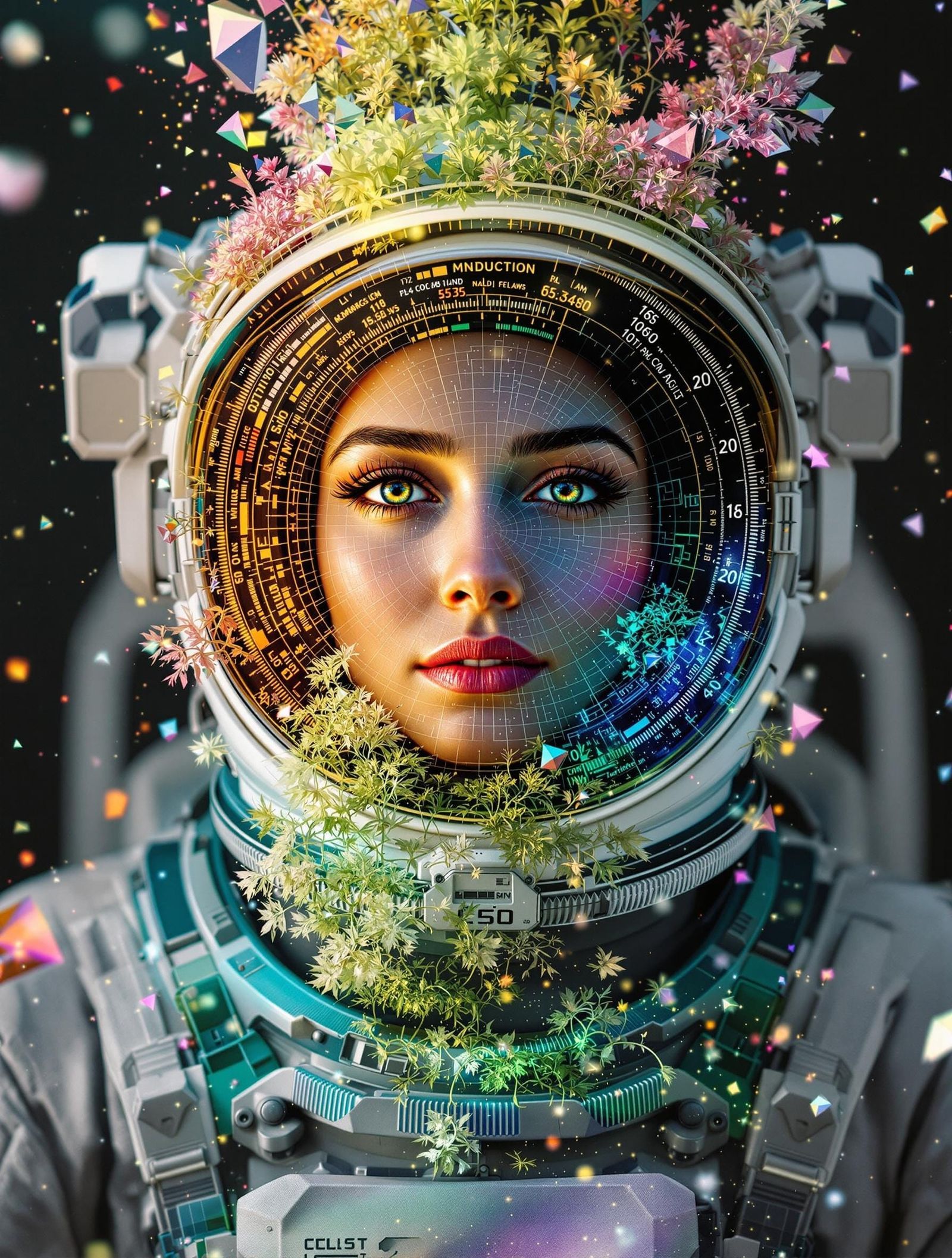 Middle Eastern Astronaut Transcends Constraints in Geometric...