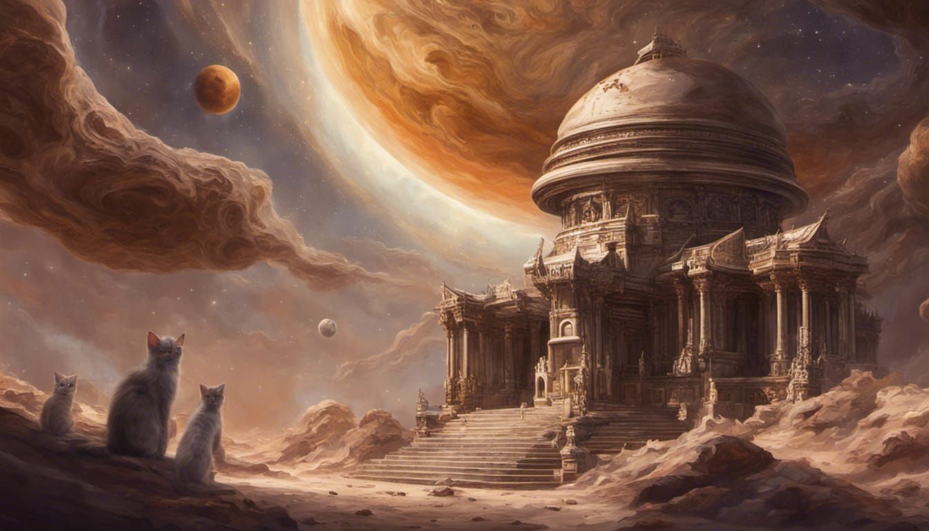 inner sanctum of a temple on jupiter visited by hundreds of ...