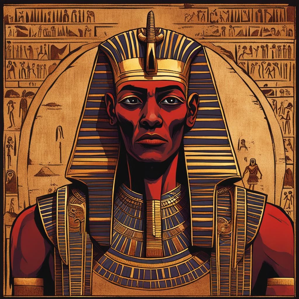 Ancient Egyptian Vampire Illustration