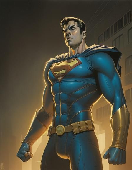 New Superhero in town img2img, dramatic, atmospheric Mark Brooks and Dan Mumford, comic book art, perfect, smooth Mark B...