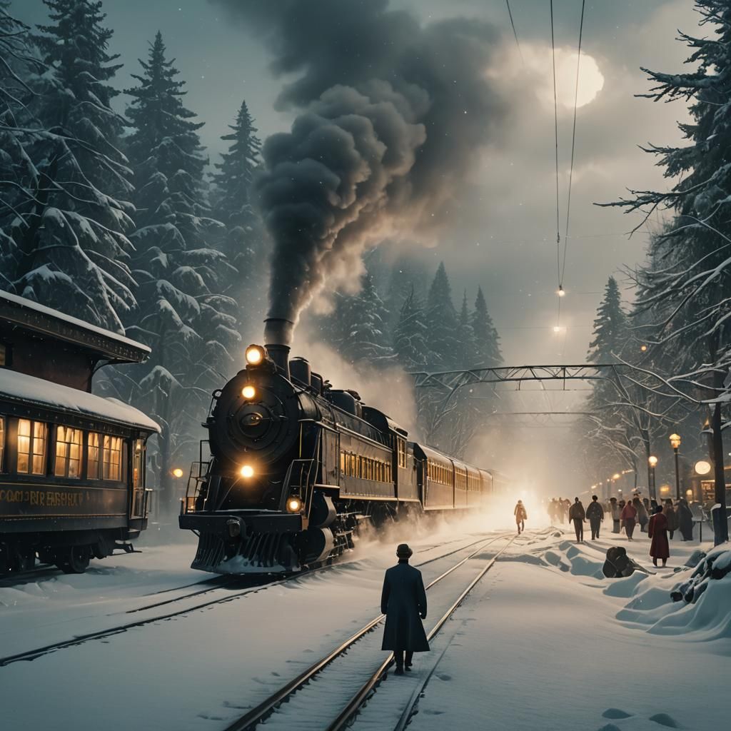 Cinematic Still from The Polar Express