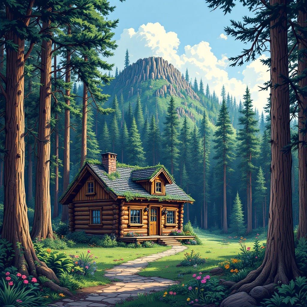 Little log cabin.