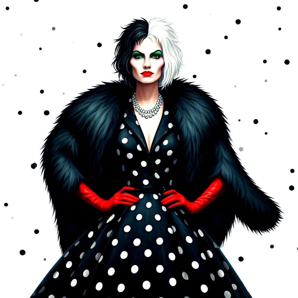 Cruella de Vil: Spotted Fashion.