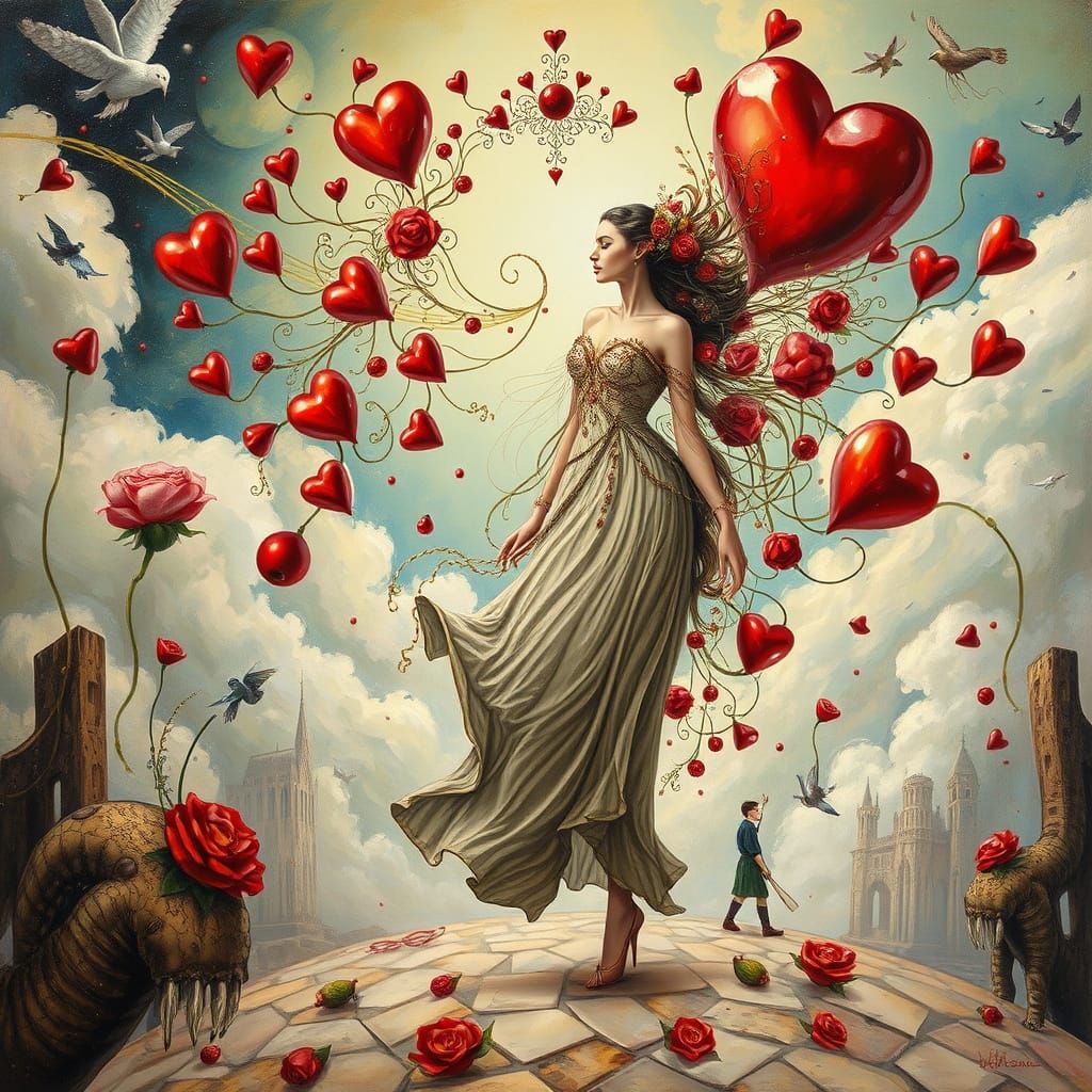 fun valentine day art