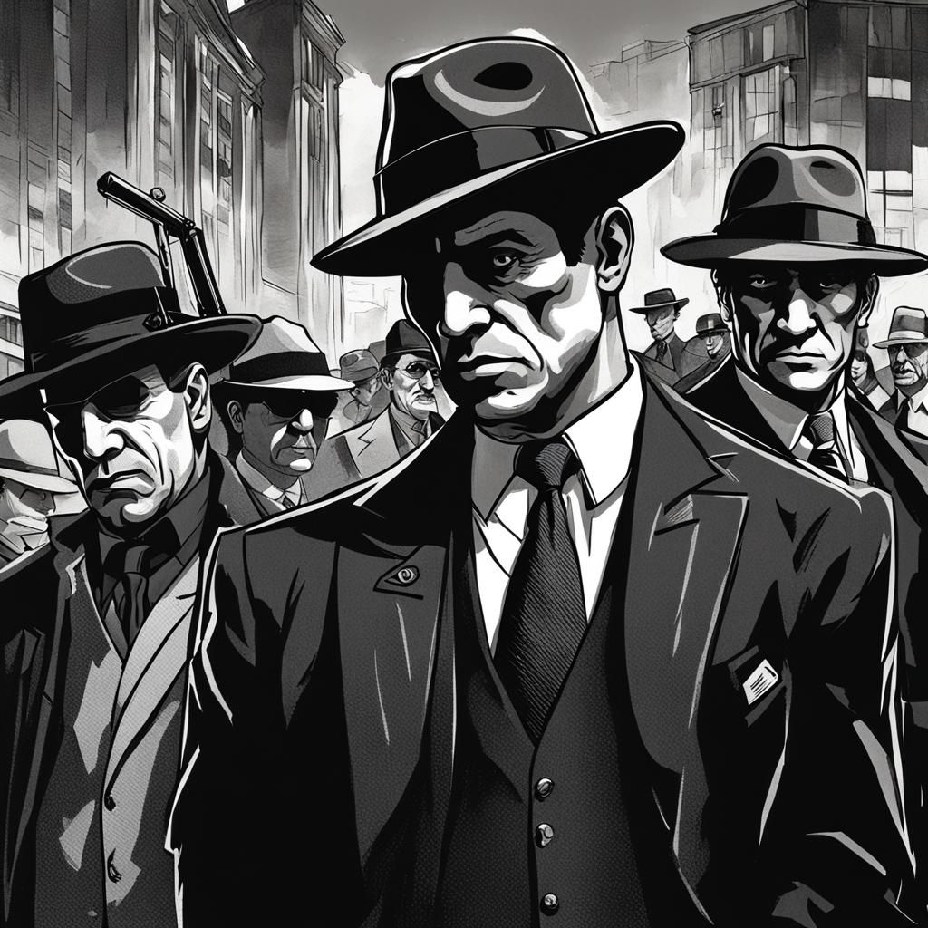 Stylized Mafia Themed Image
