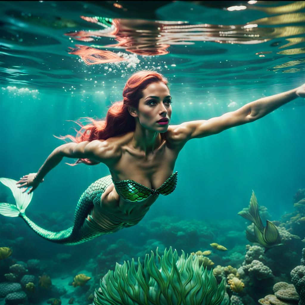 Mermaid Swimming