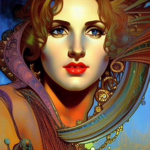 Andy Garcia Portrait in Art Deco Zombiecore Style