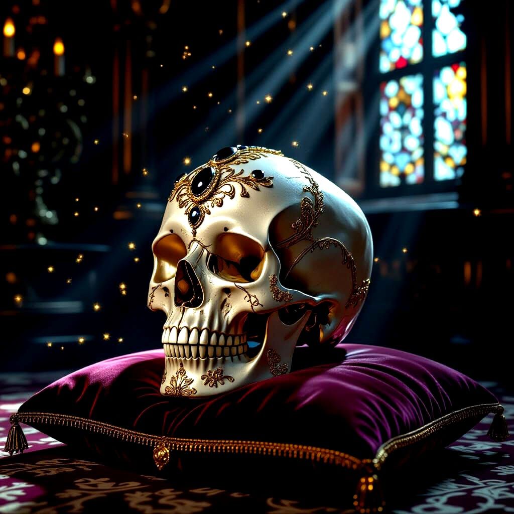 Skull evil opulence mistake right