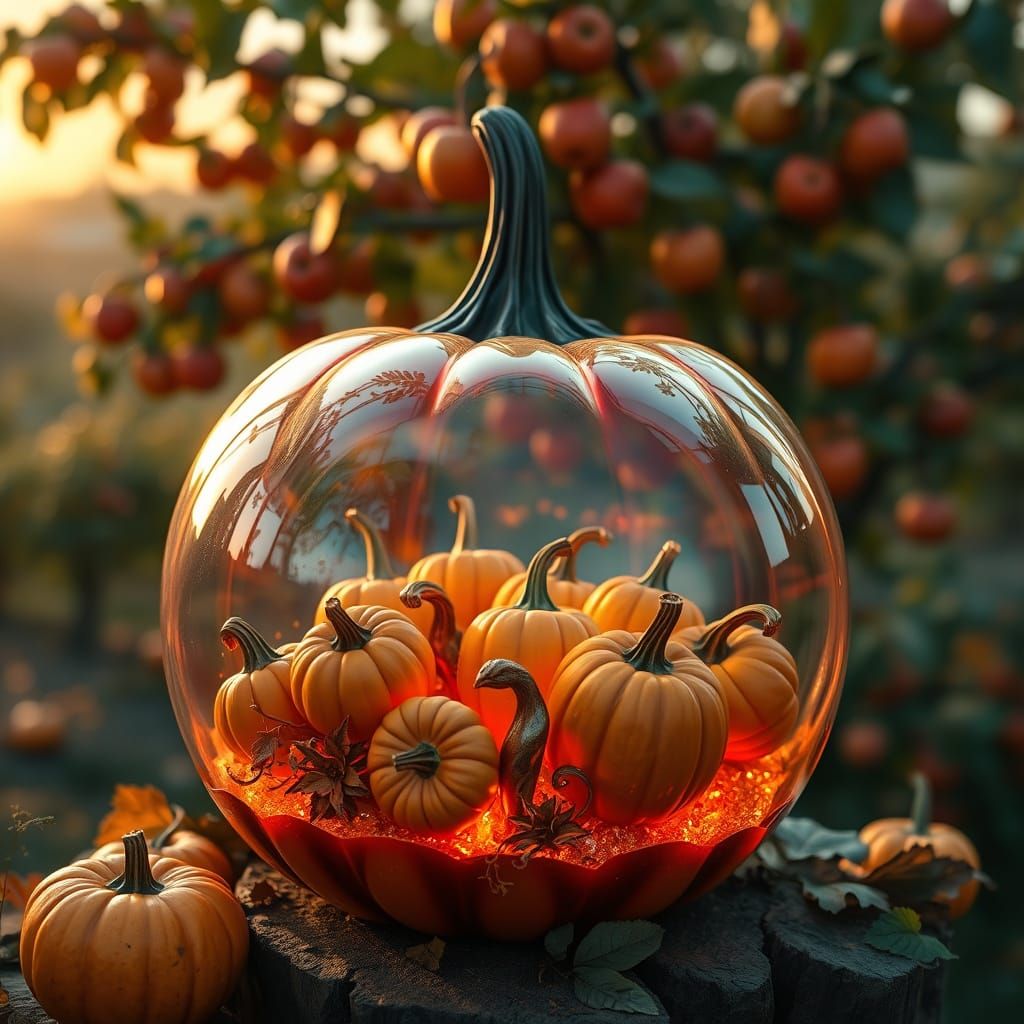 Magical Glowing Pumpkin Patch & Apple Orchards