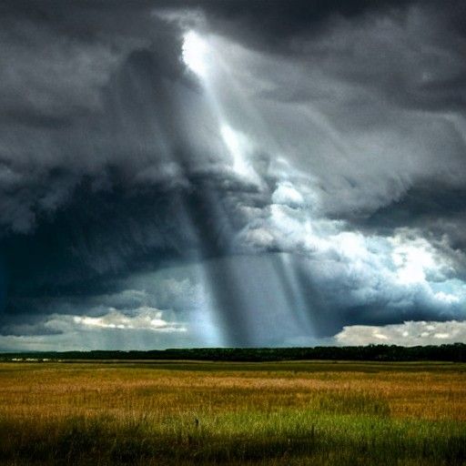 Monster Emerges from Flood Plains Under Storm