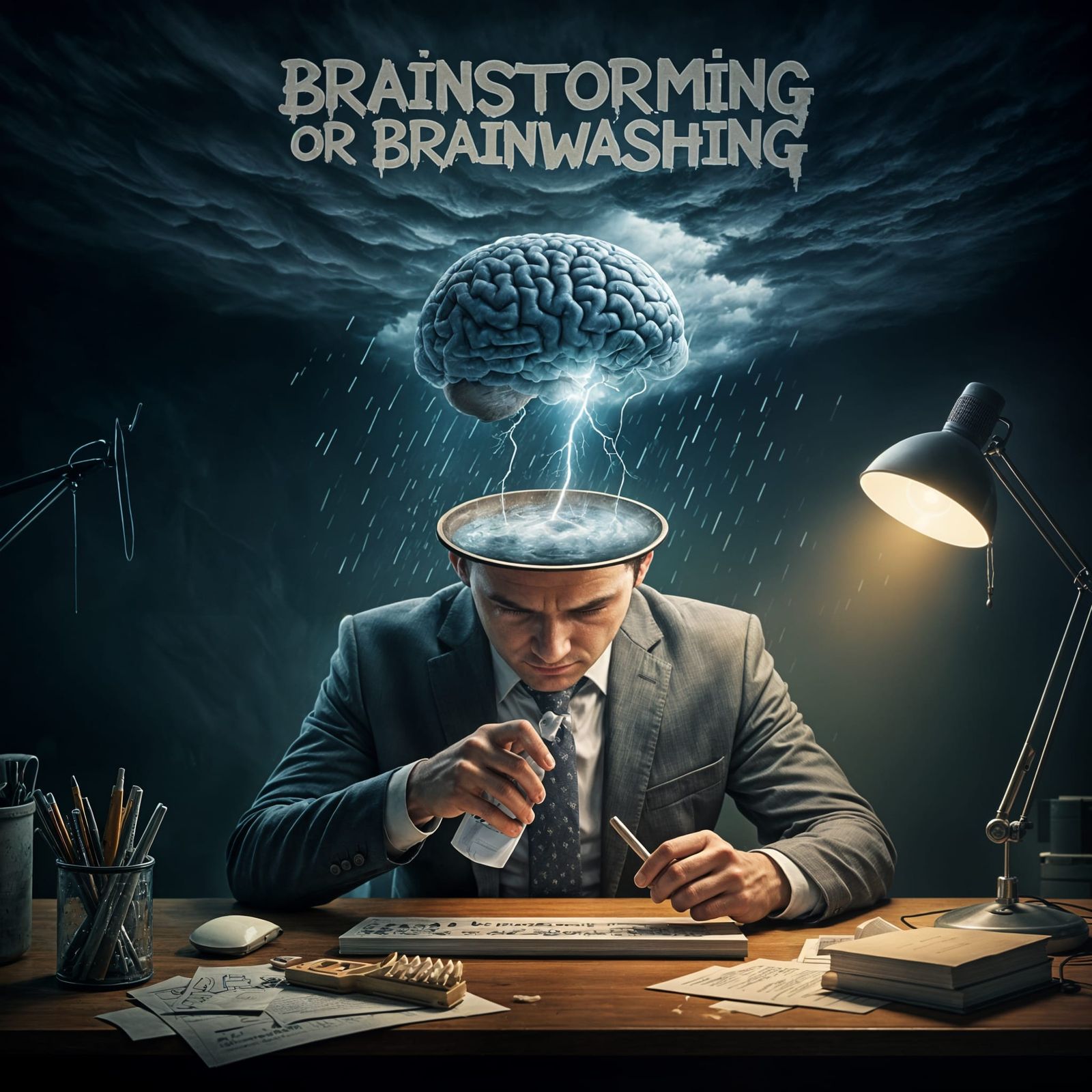 Surreal Storm Inside a Man's Mind Revealed in Eerie Macro Ar...