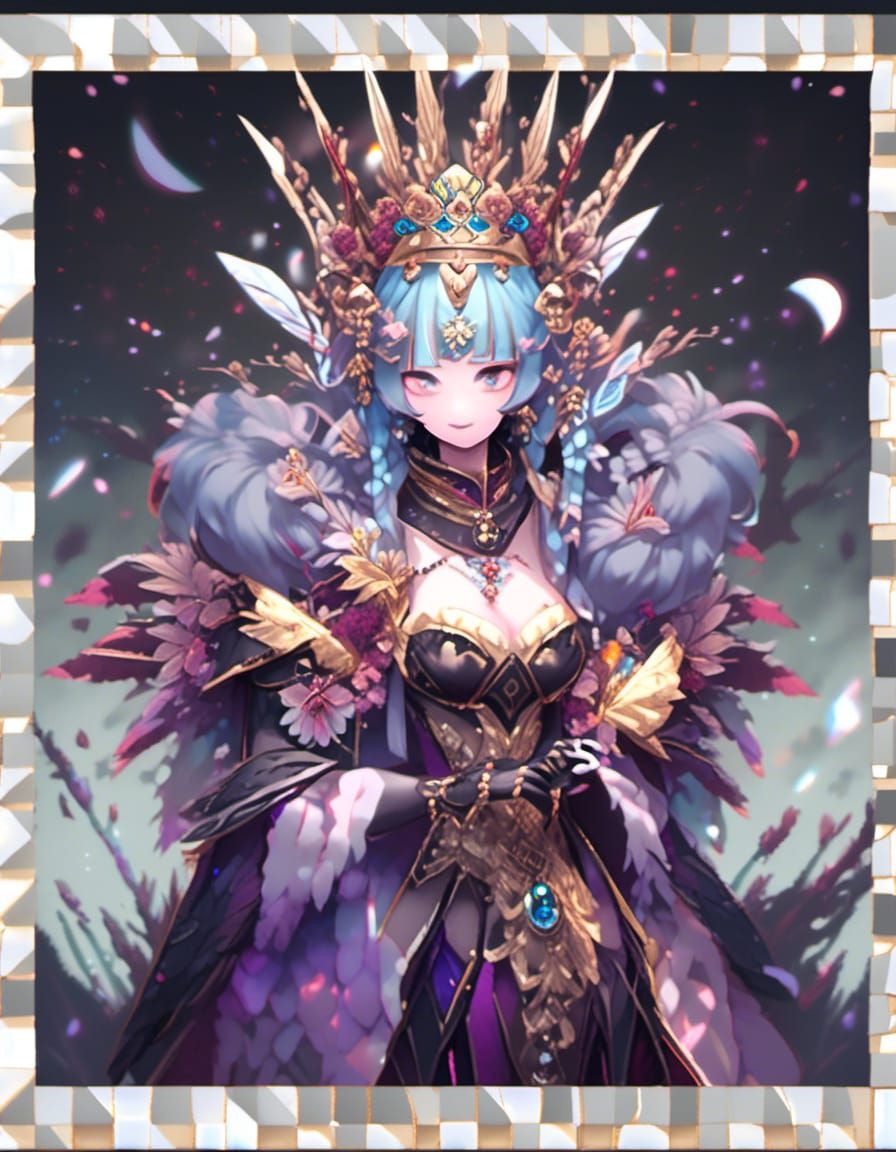 Royal Panda King Portrait with Crystal Crown